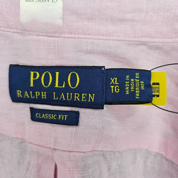 Linen button down shirt (short sleeve) - Picture 3 of 5